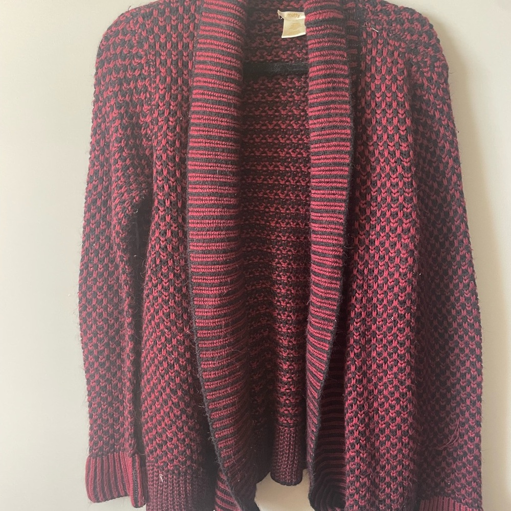 Women's Burgundy Knit Sweater